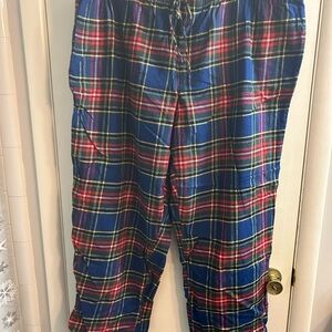 Lands' End Plaid Pajama Pants NWOT